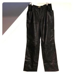WOMEN SIZE 10 | CASLON | LAMBSKIN LEATHER PANTS